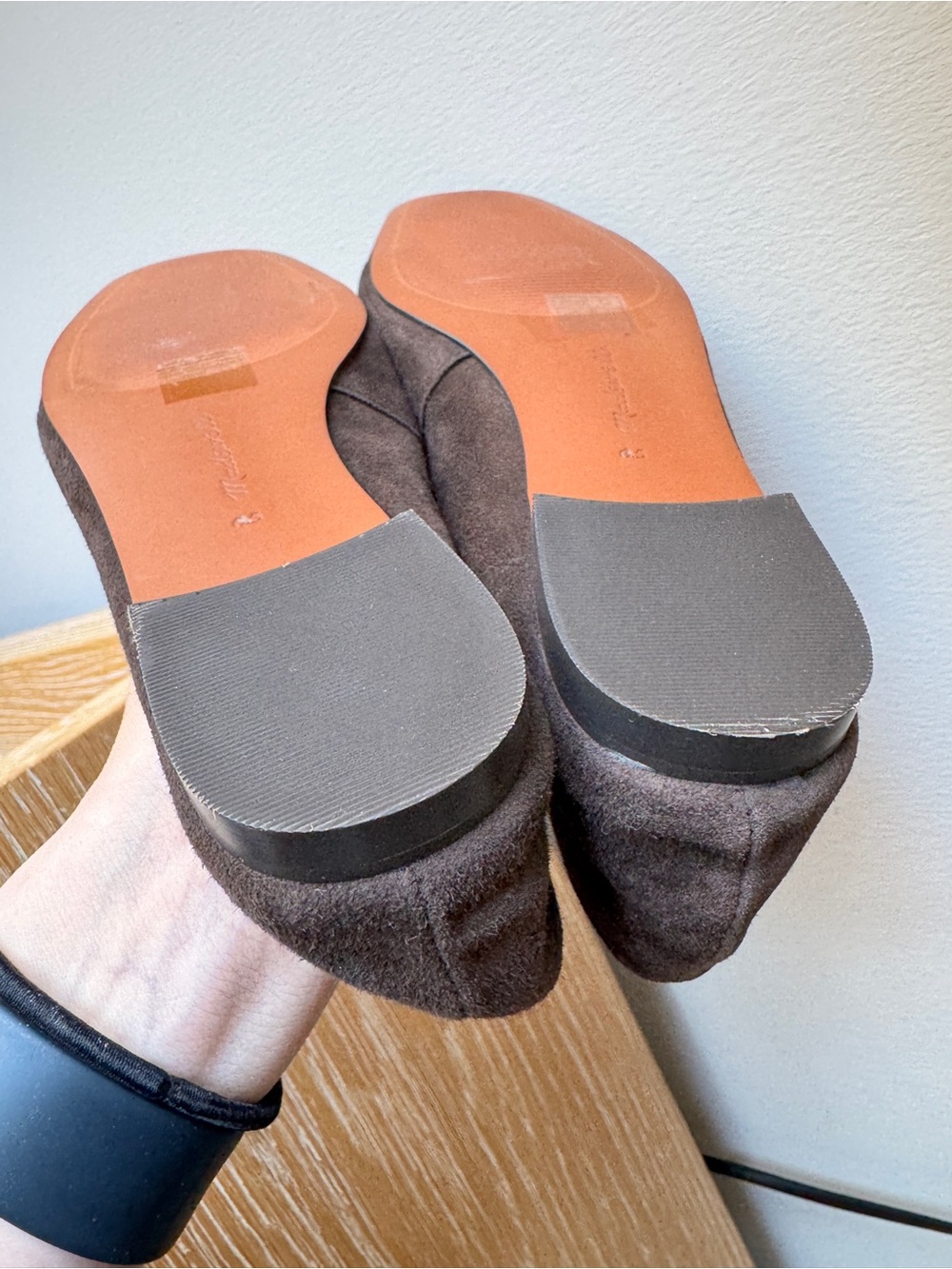 MADEWELL Women's The Mylie Ballet Flat in Dark Carob Suede Size 6.5 🚨SEE NOTES - Picture 13 of 16